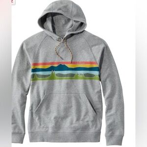 L.L.Bean Men's Comfort Camp Hoodie, Graphic size M tall